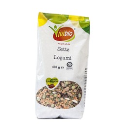 Vivibio 7 Zuppe di Legumi Bio - Miscela Naturale di Legumi Selezionati per Ricette Ricche e Saporite - Ingredienti 100% Naturali - 400g