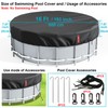 LXKCKJ 16 Ft Round Pool Cover, Solar Covers for Above