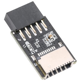 Annadue USB 2.0 Front Panel Header, USB 2.0 9 Pin Internal Header to Type C Front Type E 20 Pin Internal Adapter