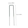 CORHAD 10 pcs Heavy Duty U Shaped Garden Ground Pegs
