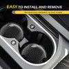 Zikefest 2PCS Car Cup Holder Coasters, 2.75 Inch Carbon Fiber