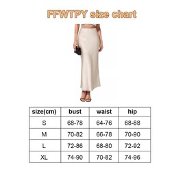 FFWTPY Skirt Women's Length Skirt Elegant Lightweight High Waist Satin Casual Skirt Flowing Ruffle Elegant Party Skirts Versatile for Cocktail, beige