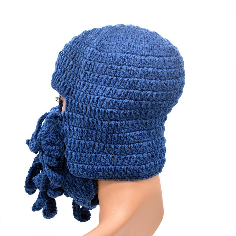 Medifier Men's Knitted Hat One Size - royal blue