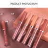 Long-lasting Matte Lip Glaze Set, 6 Counts/box Waterproof Lip Gloss,