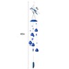 Gardenvy Blue Jay Bird Wind Chimes with Bells, Large Unique