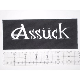 Chat Noir ASSUCK - DIY Crust Punk Patch Insect Warfare Pretty Little Flower Magrudergrind