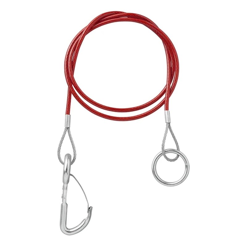 Freizeli ProPlus Trailer Safety Rope 1 Metre Red Brake Breakaway