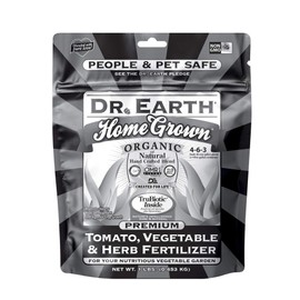 Dr. Earth Organic & Natural MINI Home Grown Tomato, Vegetable & Herb Fertilizer Black Bag ( 1 lbs )