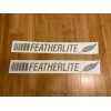 Aftermarket Featherlite Aluminum Trailer Decals (Set 2) Black 24” Replacement