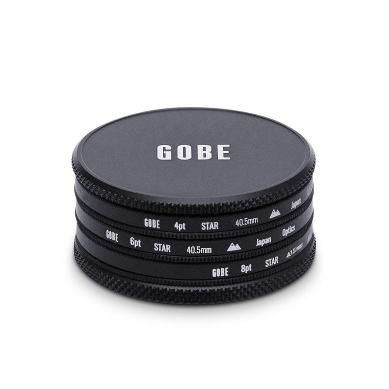 Gobe 40.5mm Star Filter Kit: 4 points, 6 points, 8