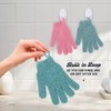 Pares Guantes Exfoliantes 100 Nylon Exfoliante Corporal Doble Textura Spa