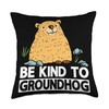 Ground Pig Whistle Pig Woodchucks Apparel Groundhog Rodent Marmots Throw