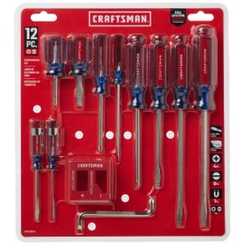 CRAFTSMAN Screwdriver Set, Assorted, 12Piece (CMHT65044)