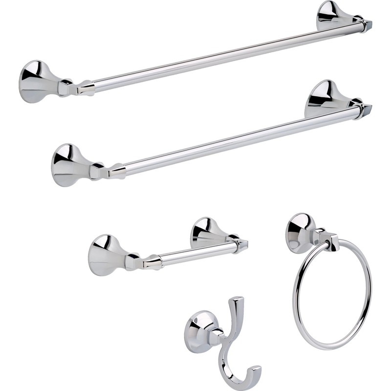 Delta Faucet 76446 Ashlyn Wall Mounted Towel Ring in Chrome,