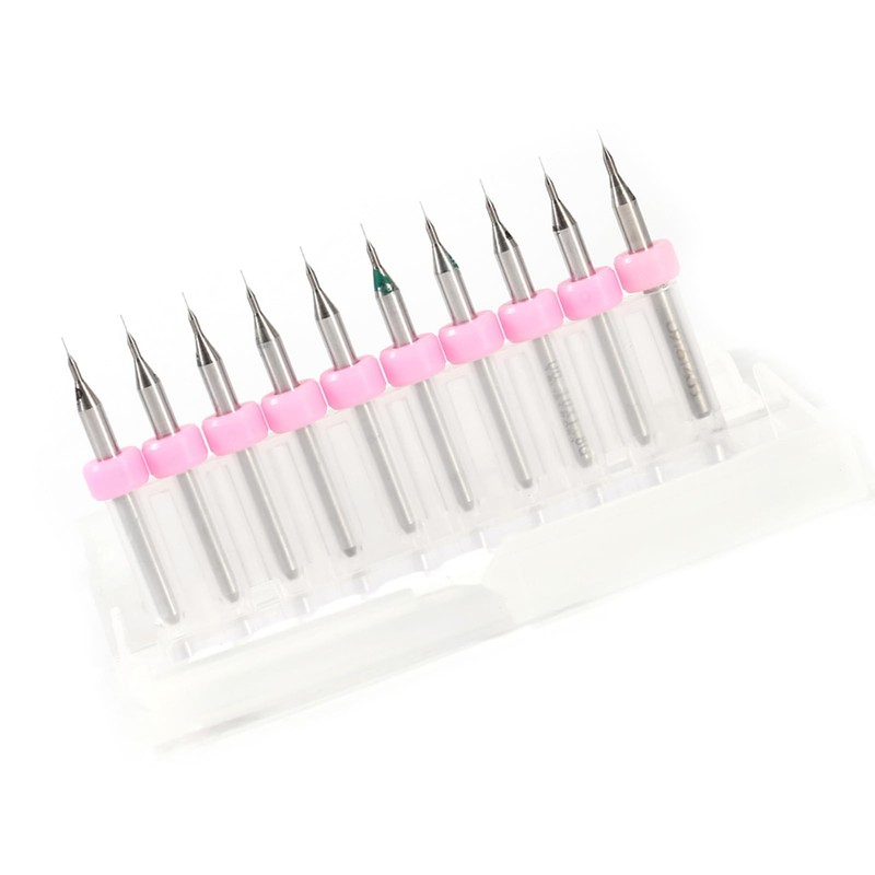 PCB PCB Carbide Micro Drill Bit Tool Set 0.1 mm