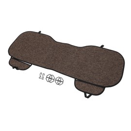 Partuto 1 Pc 132.5x47cm Universal Car Seat Cushion - for Car Travel Driving Seat Protection Pad Cover Anti-Slip - Flax Brown
