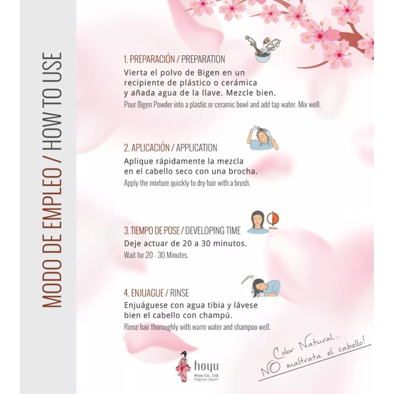 Bigen Mayoreo Tinte Bigen Polvo Castaño Cobrizo ·76· 10 Piezas