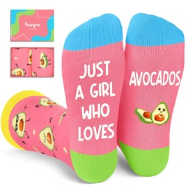 HAPPYPOP Avocado Gifts for Women Teen Girls - Novelty Avocado Socks, Funny Gifts for Avocado Lovers, Fruit Socks