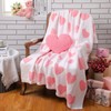 FuWeave Throw Blankets Pillow Set Include Double Sided Flannel Blanket