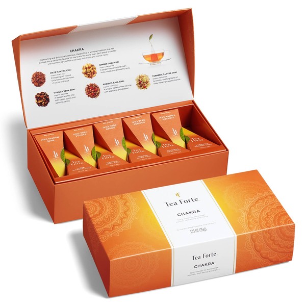 Tea Forte Petite - Caja de té con 10 infusores de té hechos a mano con forma de pirámide