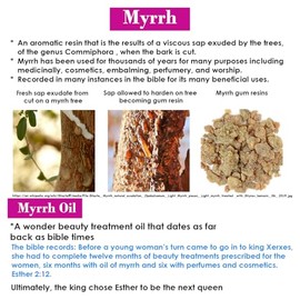 Aceite Facial Queen Esther Myrrh Beauty, Aceites Esenciales Con Mirra Para El Cuidado De La Piel, Rosa Mosqueta, Argn, Espino Amarillo Y Semilla De...