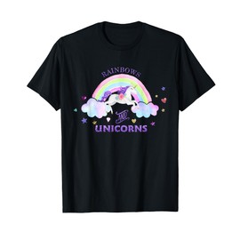 Rainbows and Unicorns T-Shirt - Magical Cute Glitter Gift