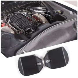 car-king888 ABS Carbon Fiber For Corvette C8 Car Rear Strut Shock Tower Cover Trim 2020-2024