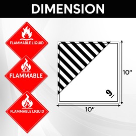 Pack 4 Pcs Flammable Sticker for Cars Vehicles Trucks Computers Window Indoor Outdoor Removable Bumper Stickers Weatherproof Large Vinyl Decals Car Exterior Laptop Accessories