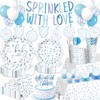 Xynic Baby Sprinkle Decorations Tableware Set Serves 25 Guests