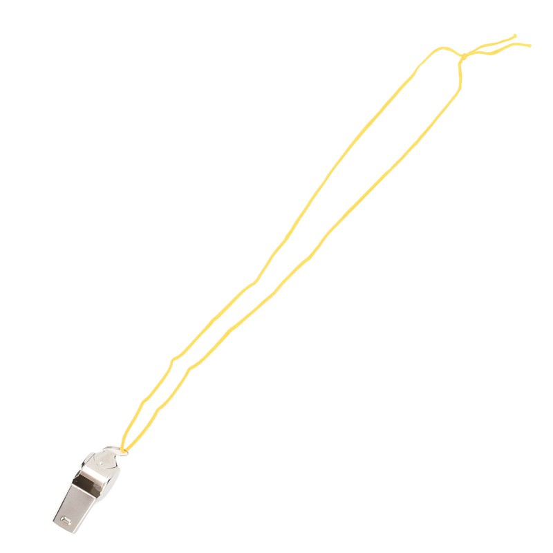 24pcs Stainless Steel Sports Whistles with Lanyard Loud Crisp Sound