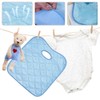 PLUSHCEWT Baby Car Seat Protector Pad Blue Flannel Waterproof Absorbent