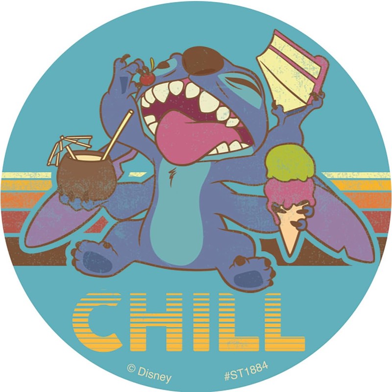 SmileMakers Stitch Aloha 2.5" Stickers 100 ct