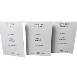 Zara Lot of 3 ZARA TRUE AMORE EDP Perfume Into The Floral Fragrance 2 ml Sample NEW!