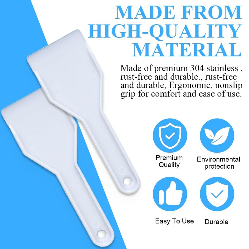 AFCJLTO Freezer Set - 2 Plastic Ice Scraper Cleaning Tools