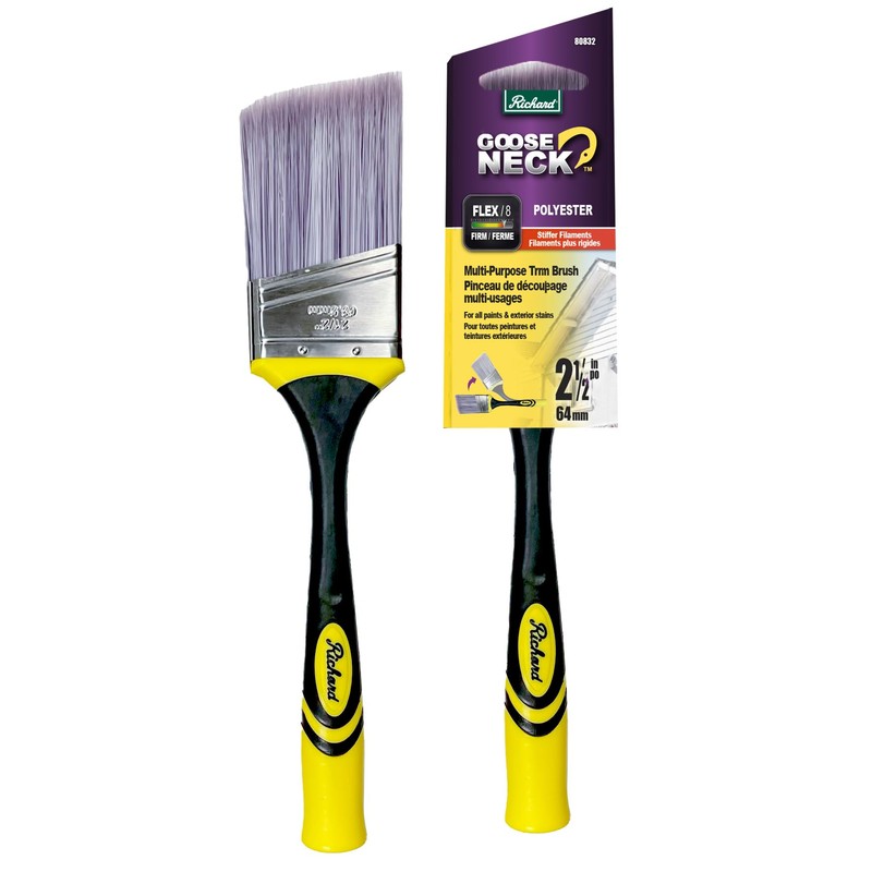 Richard 80832 Goose Neck Angular Paint Brush with Flexible Soft
