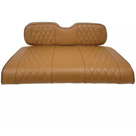 Huskey 2PCS Brown Diamond Golf Cart Seat Cover For Yamaha Drive G29 07-16, Drive 2 17+