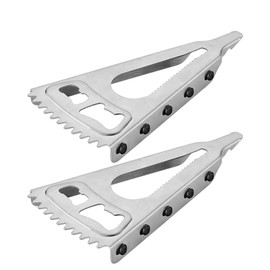 RUNGEASINI Can Bottle Beer Opener Stainless Steel 6 in 1 Jar Oral Liquid Opener for Weak Hands Fish Scale Scraper Screwdriver Multifunctional Kitchen Tool to Unscrew Any-Sized Lid (2 pcs)