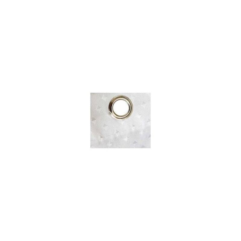 Euroshowers WHITE DIAMOND FABRIC SHOWER EXTRA LONG AND EXTRA WIDE