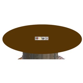 Felt Poker Table Cover for Round 36 Brown