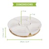 Chef Tacos Ceramic Taco Serving Platter - Divided Serving Tray