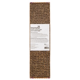 SmartyKat Super Scratcher Corrugated Cat Scratcher, Catnip Infusion Technology - Brown, Single Wide