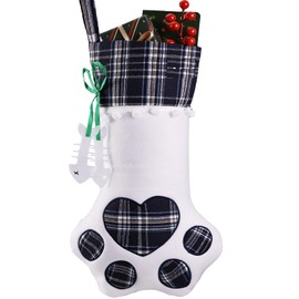 ALBK Pet Christmas Stockings - Unique Gifts for Your Furry Friends. Durable and Soft Material. Fireplace Christmas Holiday Decor. Fits Cats Dogs 22