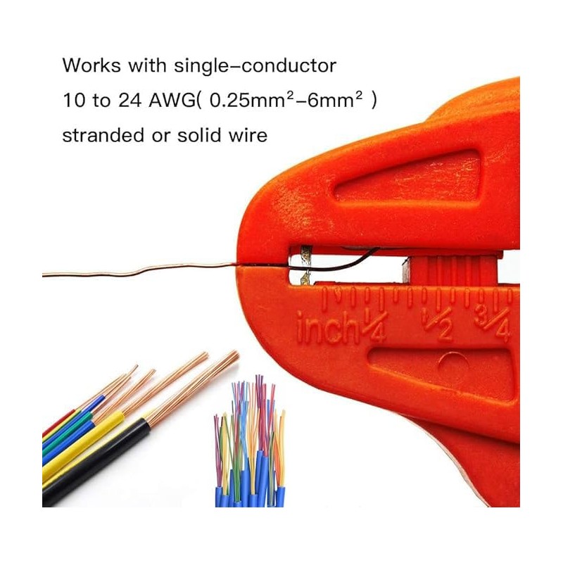 WEZCHUGHAOL Quick Strip Wire Stripper and Cutter, 2 in 1