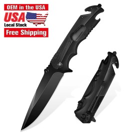 High Quality Tactical Folding Hunting Knife Custom Edc Survival Knives Utility 420j2 Stainless Steel Multi Tool Pocket Knifecolor: Q9-Black, blade length: 99mm, blade width: 24mm, type: Pocket Knife