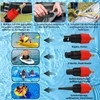 Wjelet Aufblasbarer SUP Pumpenadapter，Paddle Board Ventiladapter Mit 9 Standard Luftpumpendüsen