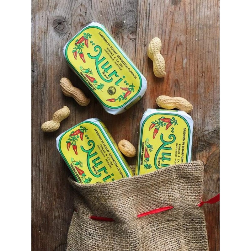 NURI Portuguese Sardines in Spiced Olive Oil - 8 Pack