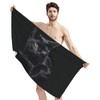 Showudesigns Black Cat Bath Towels for Women Girls Beach Towel