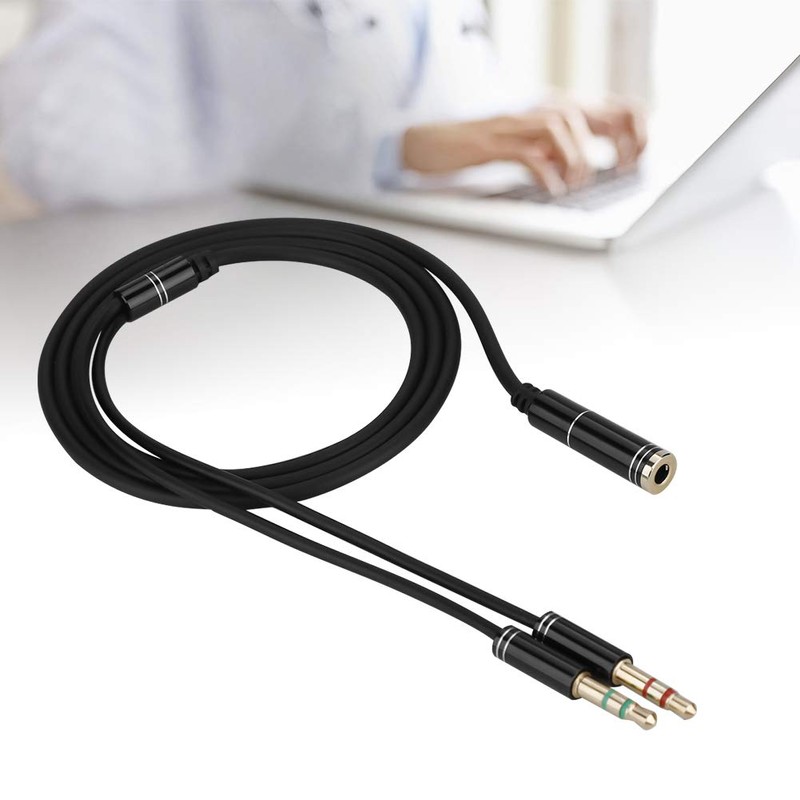 Diyeeni 3.5 mm Hembra a 3.5 mm Doble Macho Cable