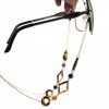 SA106 Womens Tortoise Marble Jewel Pendant Eyewear Glasses Neck Loop