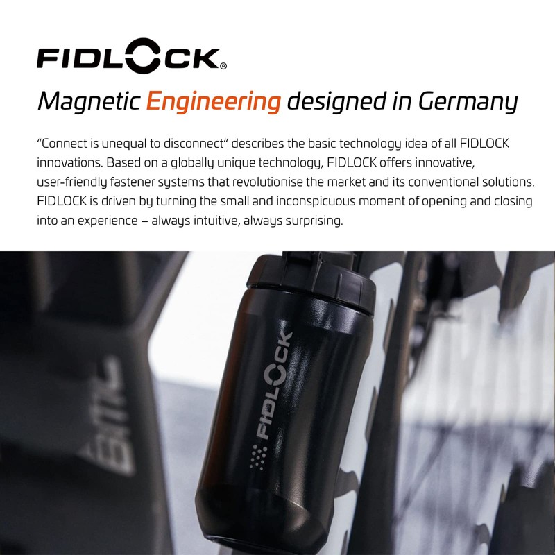 FIDLOCK Twist Single Bottle 450 ml Black with Twist Connector:
